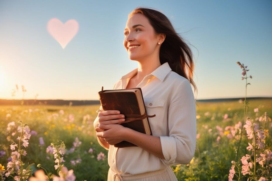 Happy woman holding a journal in a sunlit flower field, symbolizing self-love and emotional healing.How to Stop Attracting Toxic Partners: Break the Bad Boy Syndrome for Good