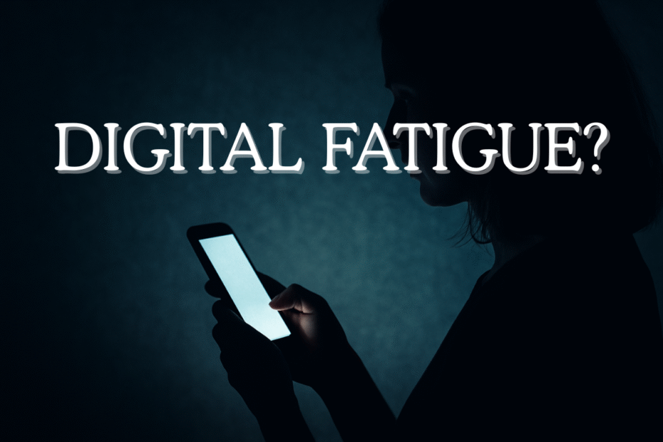 digital fatigue signs mental exhaustion from constant screen exposure
